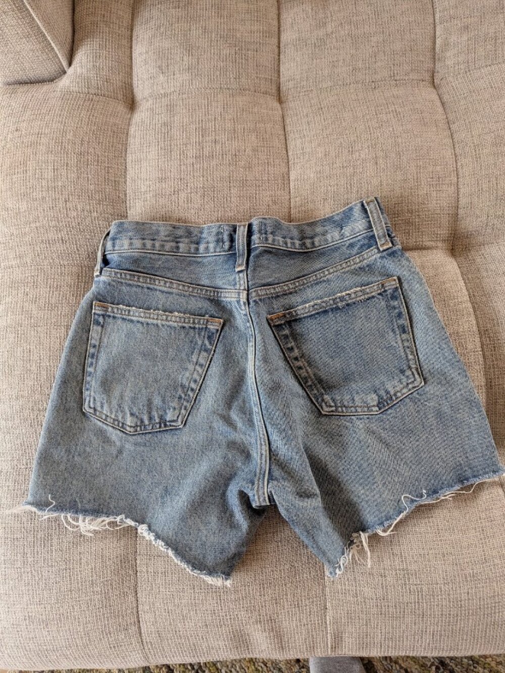 Agolde Parker Long Shorts Wheel Sz 24 - Picture 3 of 5